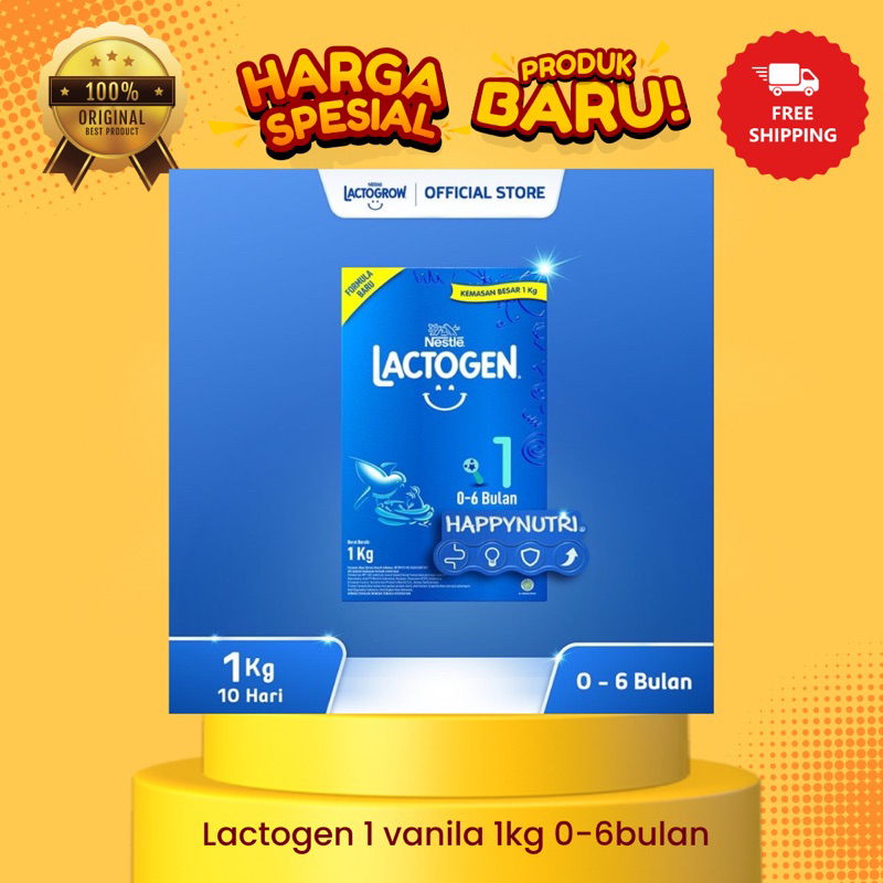 Lactogen 1/1000gram Susu Formula Bayi 0-6 Bulan