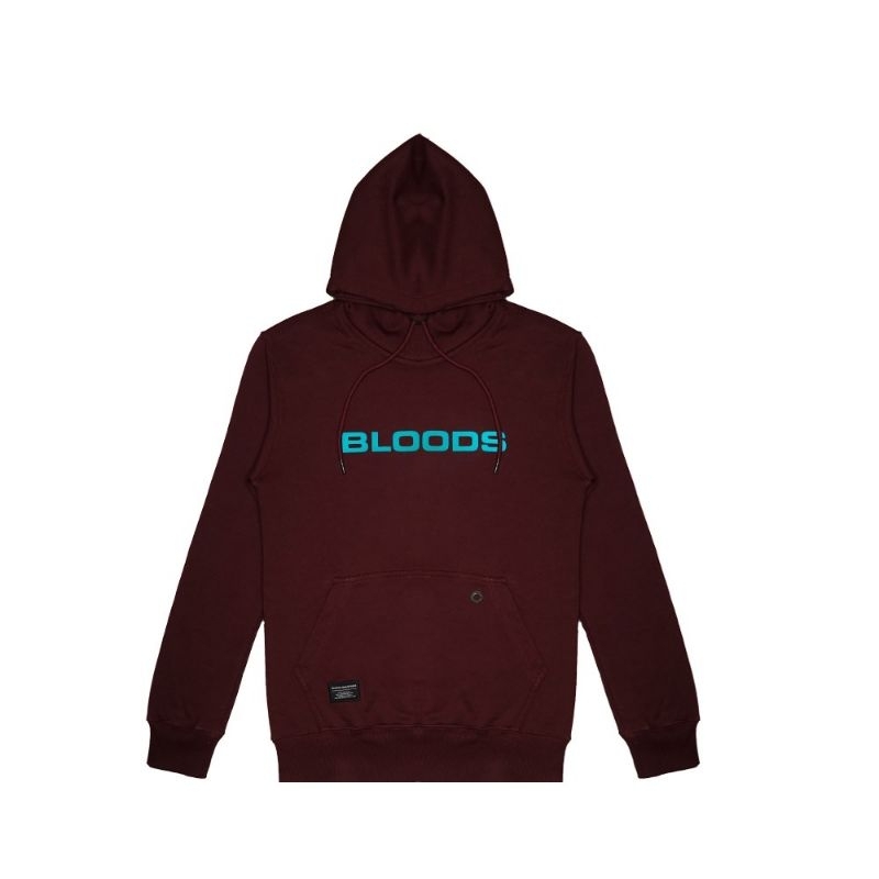 BLOODS HOODIE MAROON SQWRE 03 PRIA/WANITA