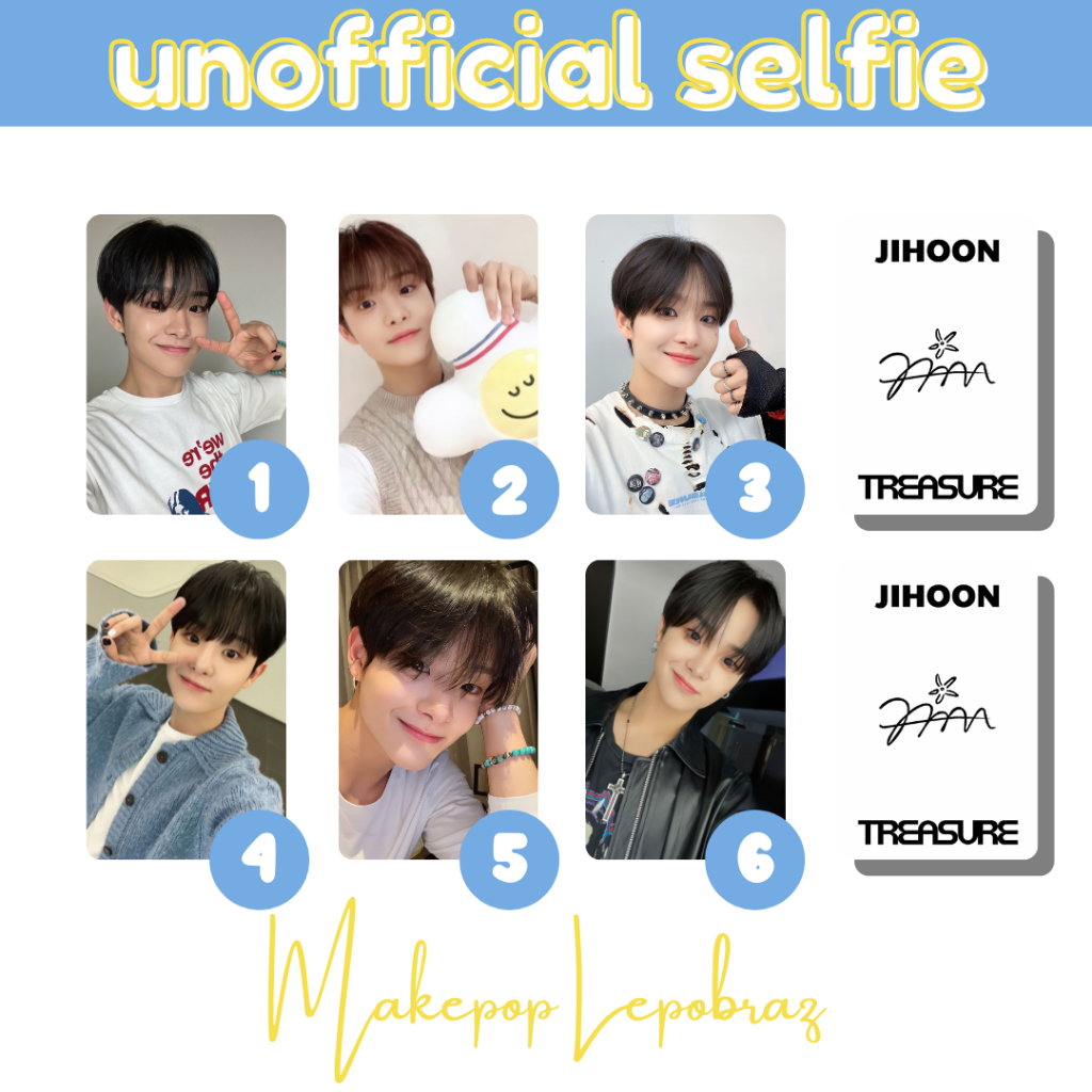 [PART 1] [MIN. 3 PC] TREASURE UNOFFICIAL SELFIE - BOYFRIENDABLE PC HYUNSUK JIHOON MASHIHO JAEHYUK JEONGWOO YEDAM