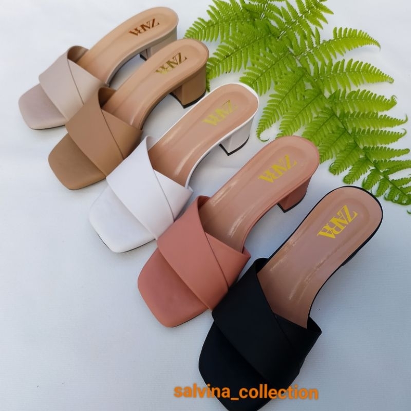 sandal wanita 5cm high heels zara simple elegan-ZR05