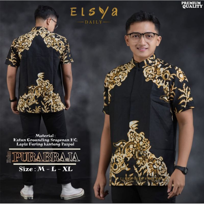 Batik/ KEMEJA BATIK PURABRAJA/ Elsya Daily