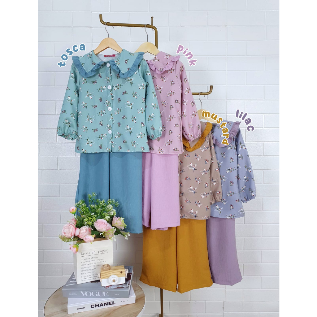 GROSIR 3set Setelan Anak CATHERINE KIDS 10-14 (6-8th) / Set Catherine / Setelan Anak Murah
