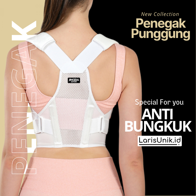 Corrector Penegak Punggung Alat Bantu Terapi Kesehatan Penyangga Penyanggah Penahan Korektor Postur Ikat Punggung Bungkuk Skoliosis Back Posture CORRECTOR JINGBA Pria Wanita Original New Premium Original