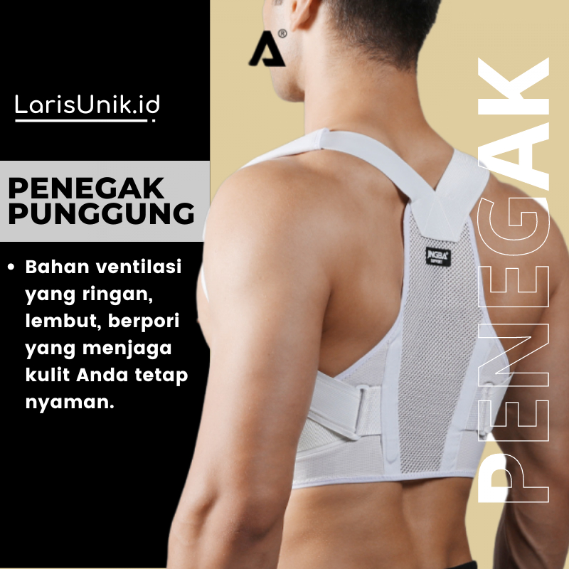 Corrector Penegak Punggung Alat Bantu Terapi Kesehatan Penyangga Penyanggah Penahan Korektor Postur Ikat Punggung Bungkuk Skoliosis Back Posture CORRECTOR JINGBA Pria Wanita Original New Premium Original