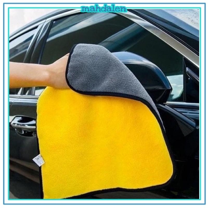 (A) Kain Lap Microfiber / Kain Lap Dua Sisi Halus / Kain Lap Mobil Microfiber / Kain Lap Mobil Motor