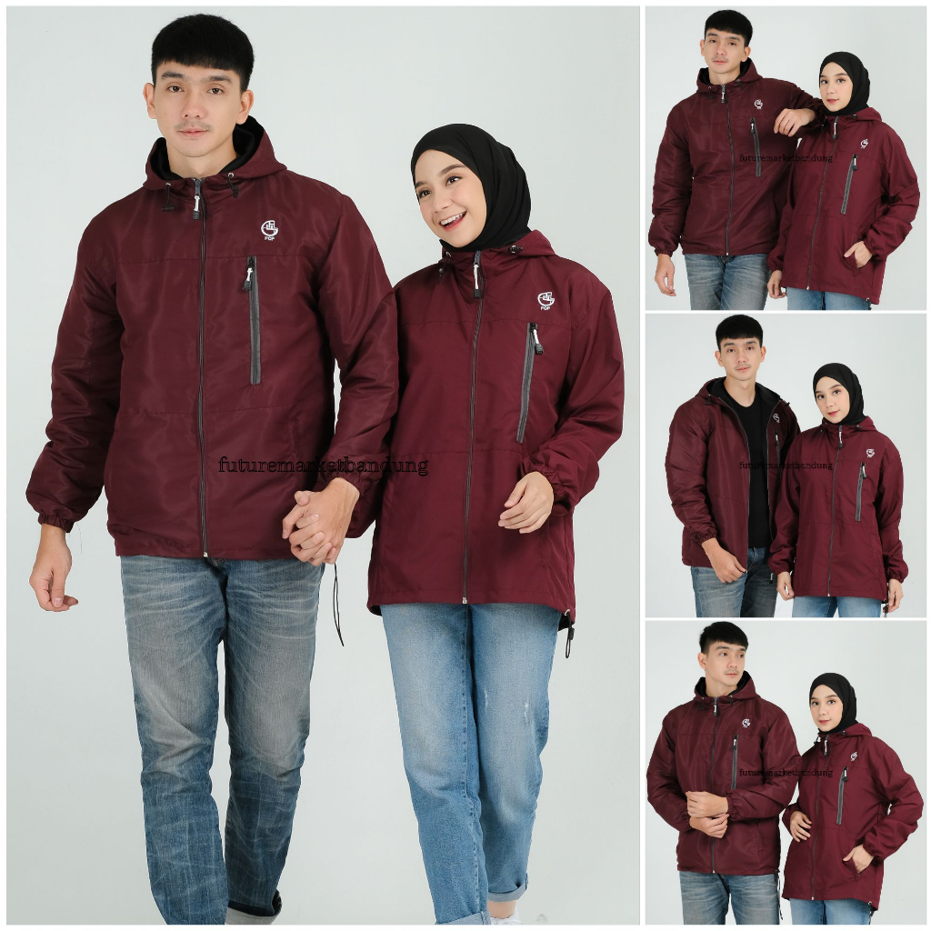 Jaket Couple Parasut Jumbo Waterproof Original FCF SINAI Size M L XL XXL / Jaket Gunung Pria Waterproof FCF