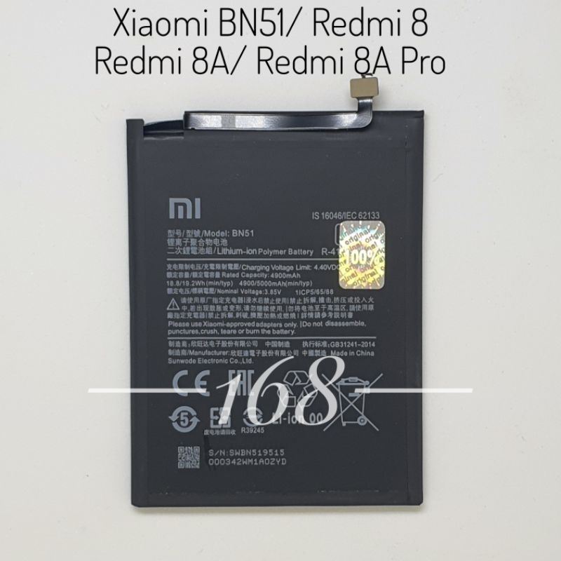 Baterai Batre Xiaomi BN51 BN 51 Redmi 8 Redmi 8A Redmi 8A Pro Original Battery Batere Batrai