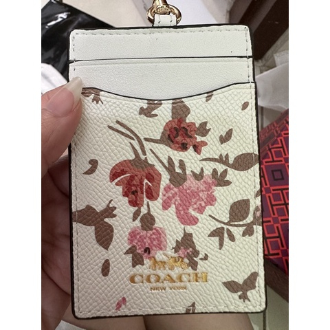 [Instant/Same Day] 57964 COACH lanyard/ Kartu kerja/pemegang kartu id /DIY klasik /original/name tag holder 108-2CW57964-D6  gongzhuopai