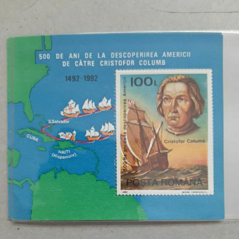 

Perangko Posta Romana Christoper Columbus sheet 1 prangko