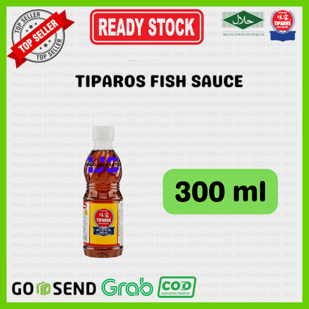 

Tiparos Fish Sauce 300ml Kecap Ikan Tiparos 300 ML Halal Thailand BPOM