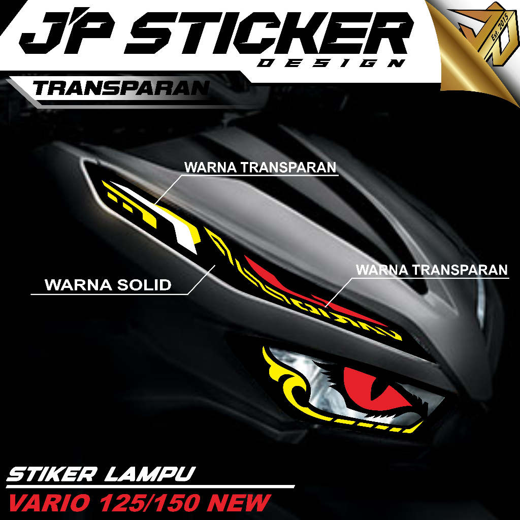 Sticker Lampu / Setiker Alis Vario 125 - 150 New - Stiker Led Honda Vario JP-2