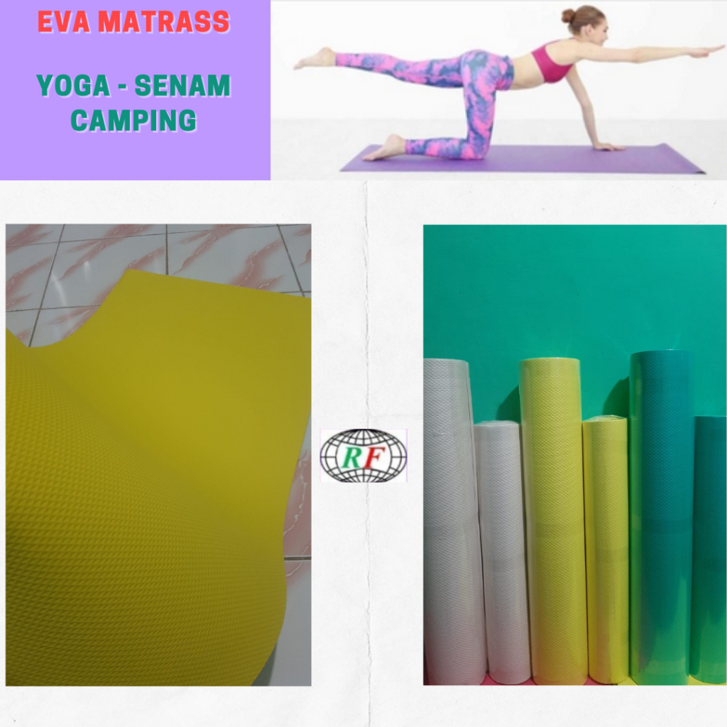 Matras Yoga Matras Camping  Matras Olahraga Eva Matras tebal