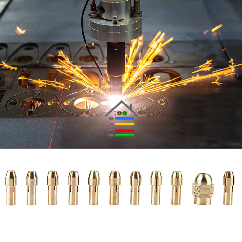 BRASS COLLET KUNINGAN MINI GRINDER DRILL BOR CHUCK 0.5 / 0.8 / 1.0 / 1.6 / 1.8 / 2.0 / 2.2 / 2.4 / 3.0 / 3.2MM