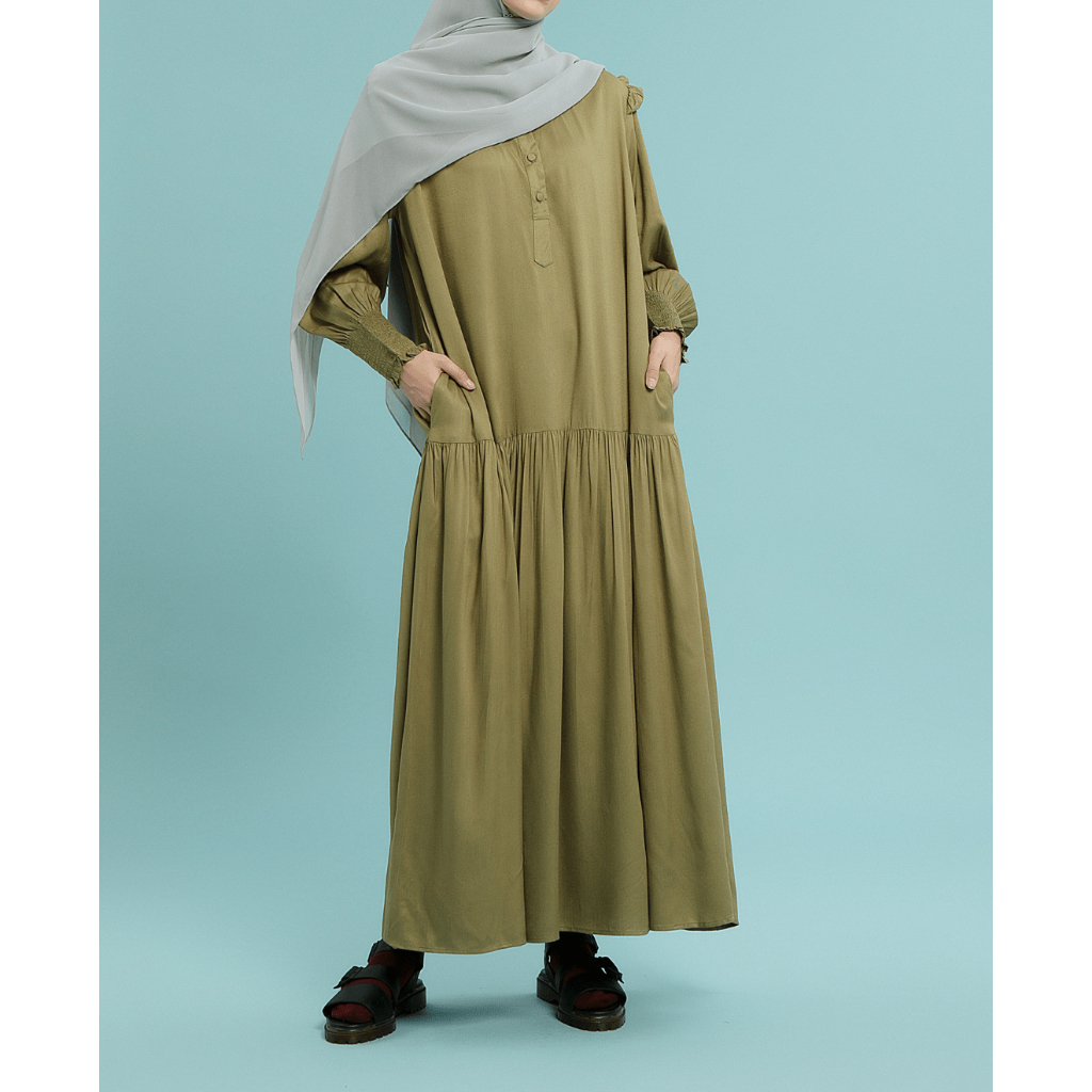 Cottoncut Qyara Dress Wanita Premium