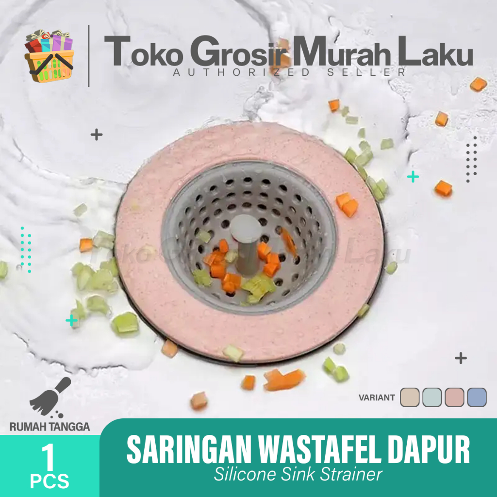 SARINGAN WASTAFEL SILIKON SILICONE KITCHEN SINK STRAINER SARINGAN AIR