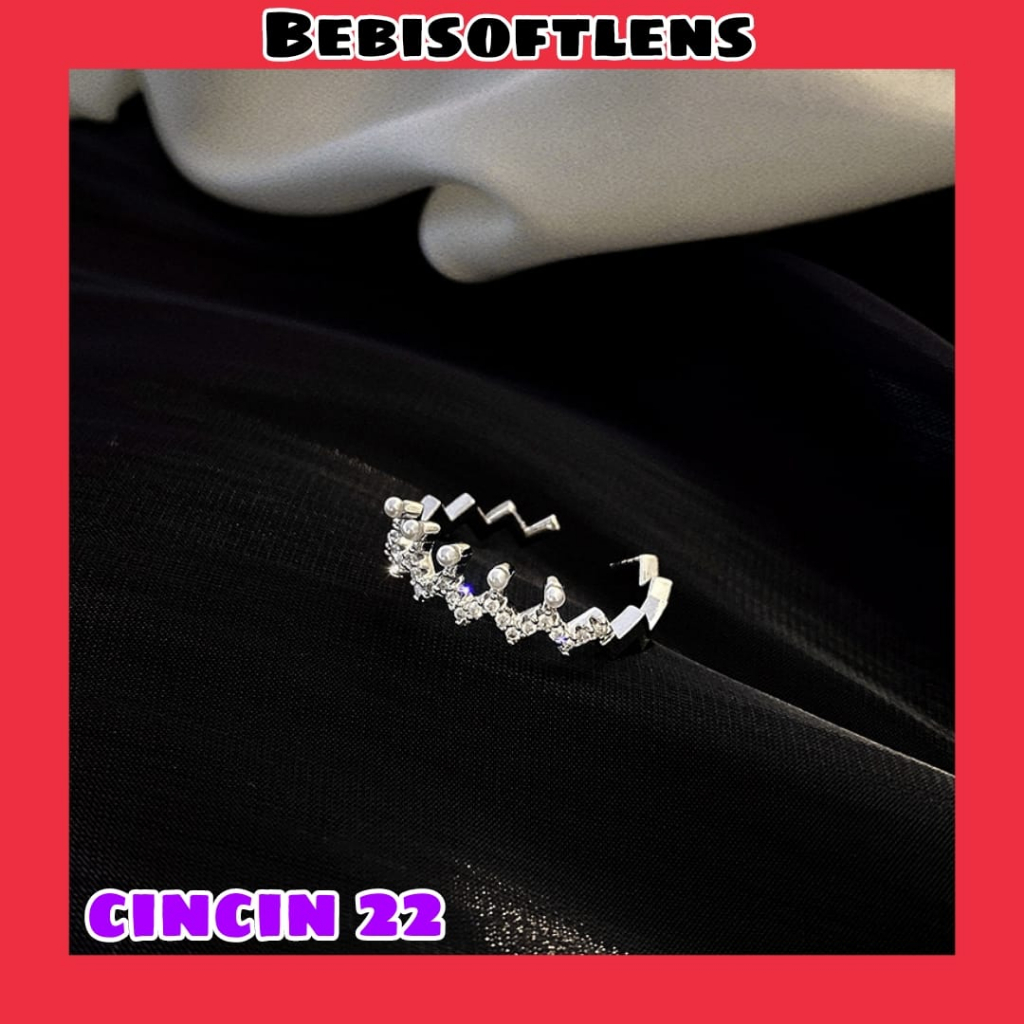 Cincin 22 Mahkota  Bisa di atur Sizenya / Aksesoris / Accessories /Deluna BB