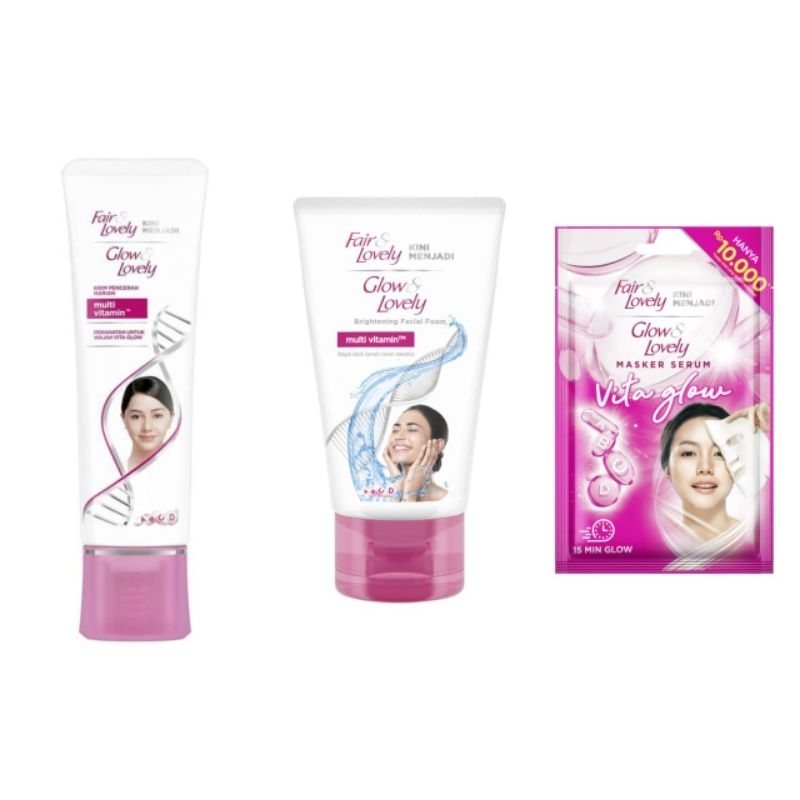 MURAHMART FAIR & LOVELY / GLOW & LOVELY MULTIVITAMI (PINK) PAKET HEMAT
