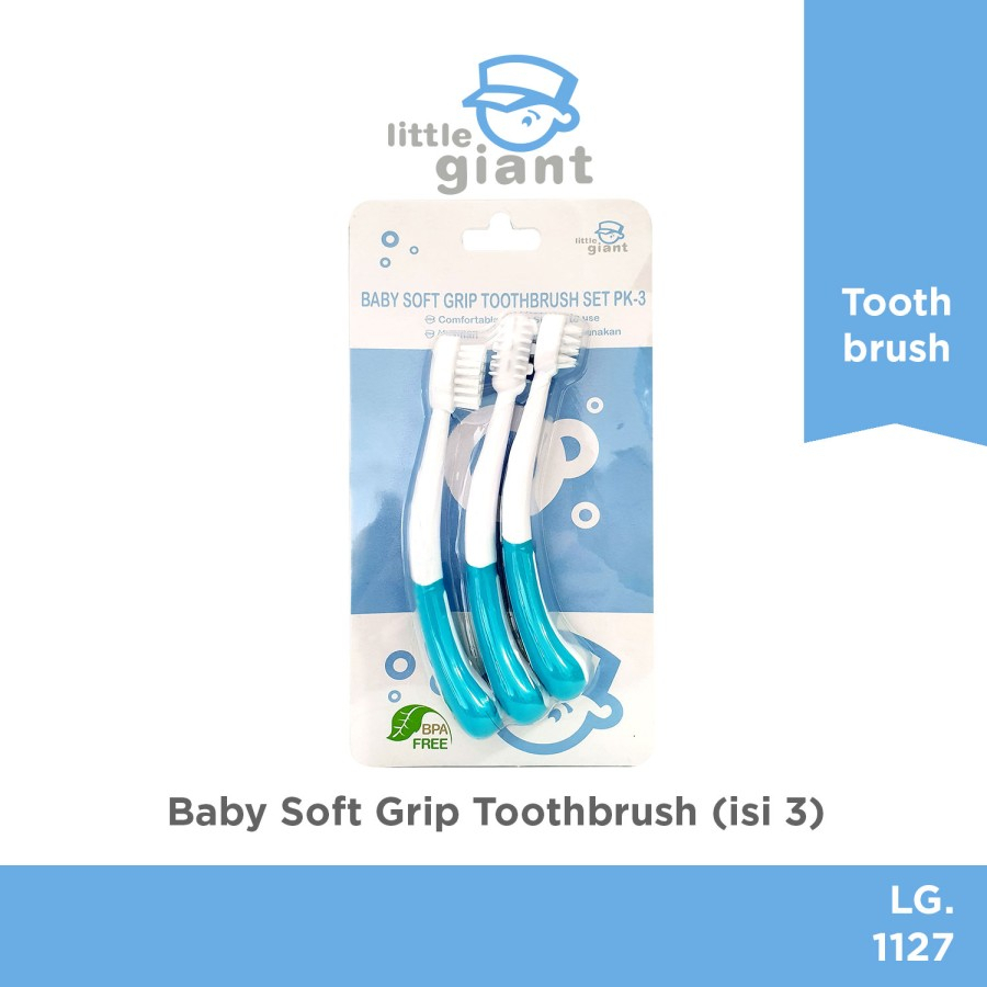 Baby soft grip toothbrush pk. 3