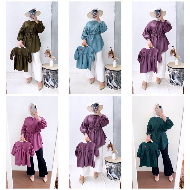 Pralint.shop tunik anak aini dress naima