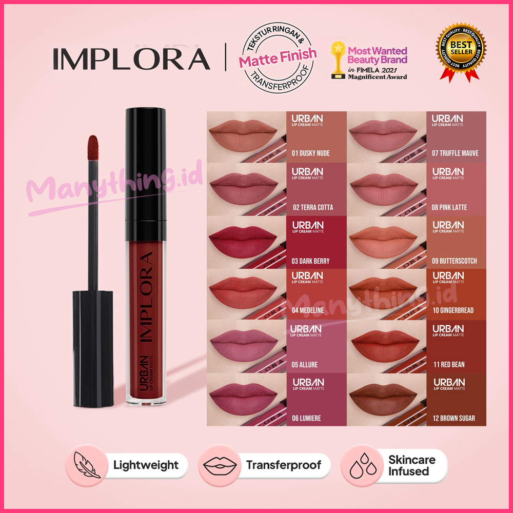 Implora Urban Lip Cream Matte Termurah