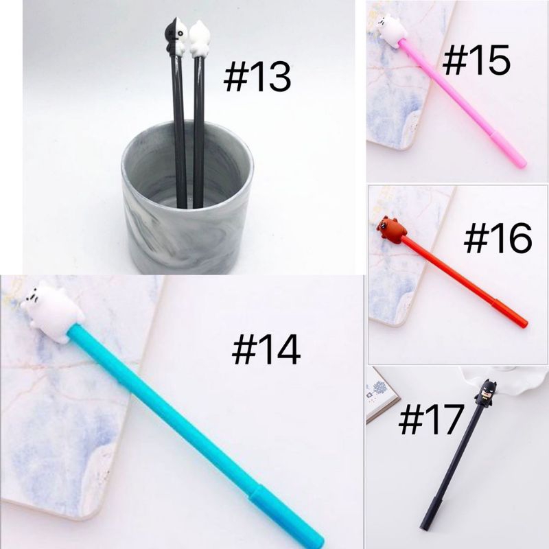 Pena pulpen karakter pulpen korea isi 10 pcs