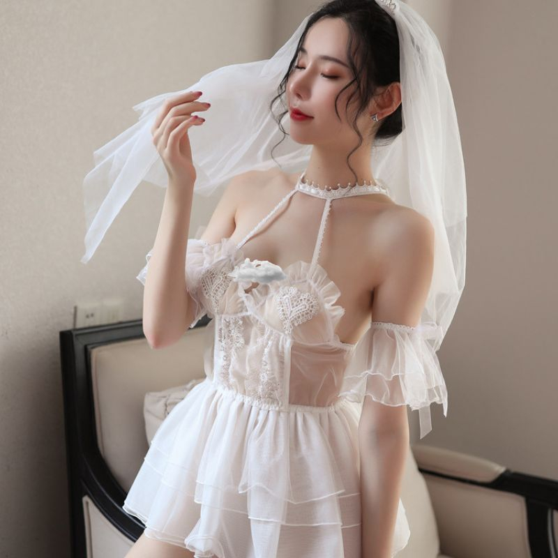 Victoria Lingerie Wedding Bride Set Cosplay Bridal Shower Import Premium 3113