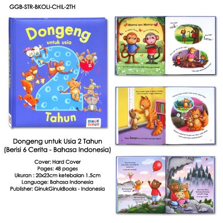 [GinukGinuk] Dongeng untuk usia 1, 2, 3 Tahun (tiap buku isi 6 cerita - Bahasa Indonesia)