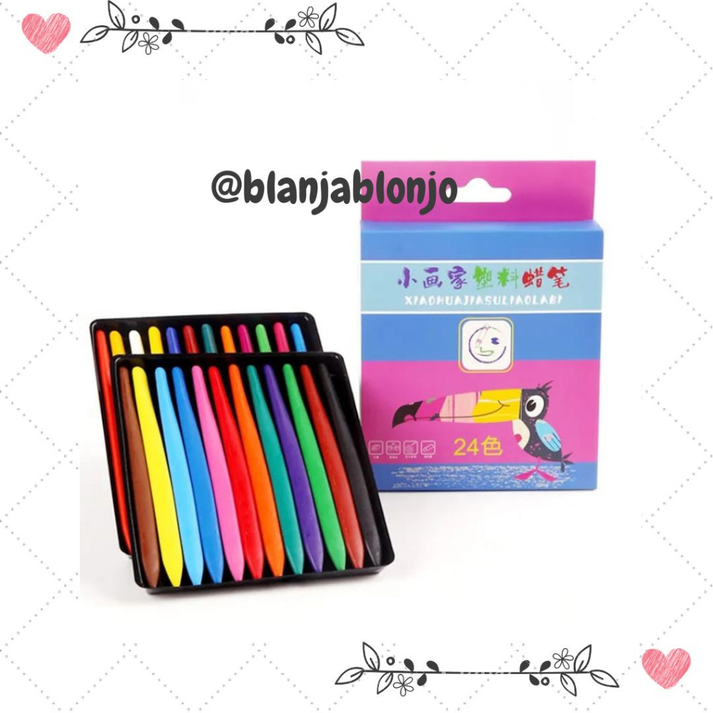 

Crayon Anti Air Anti Kotor Non Toxic 24pcs