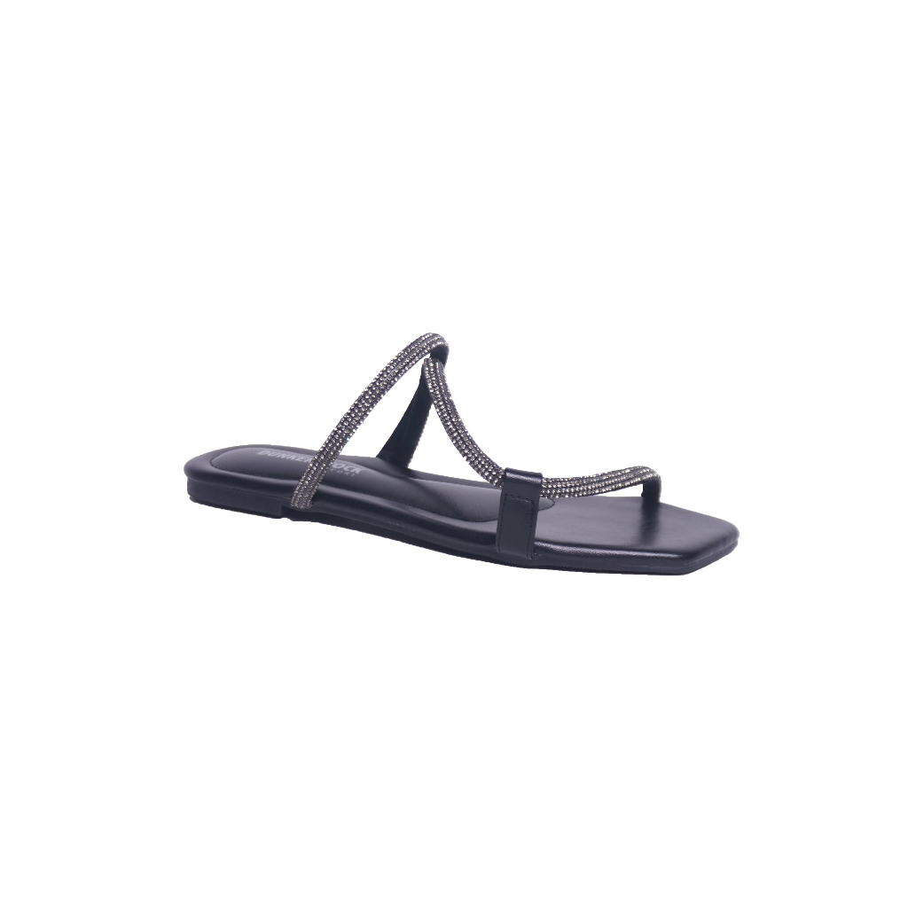 Dunkenstock DYOR Sandal flat wanita casual kekinian sendal teplek cewe model tali blink