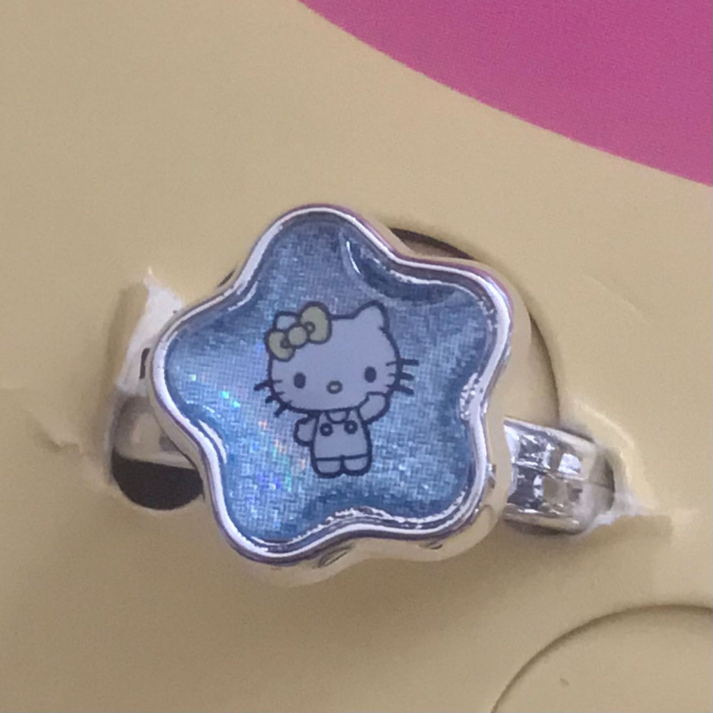 Cincin hello kitty anak lucu murah import original cincin bintang bulan hati oval