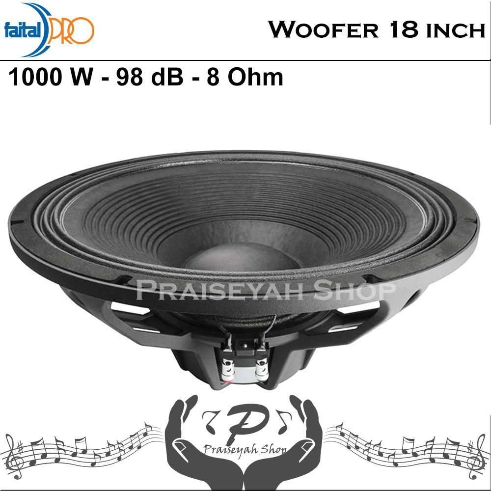 Faital Woofer Speaker Komponen 18 inch 18HP1022 8 ohm