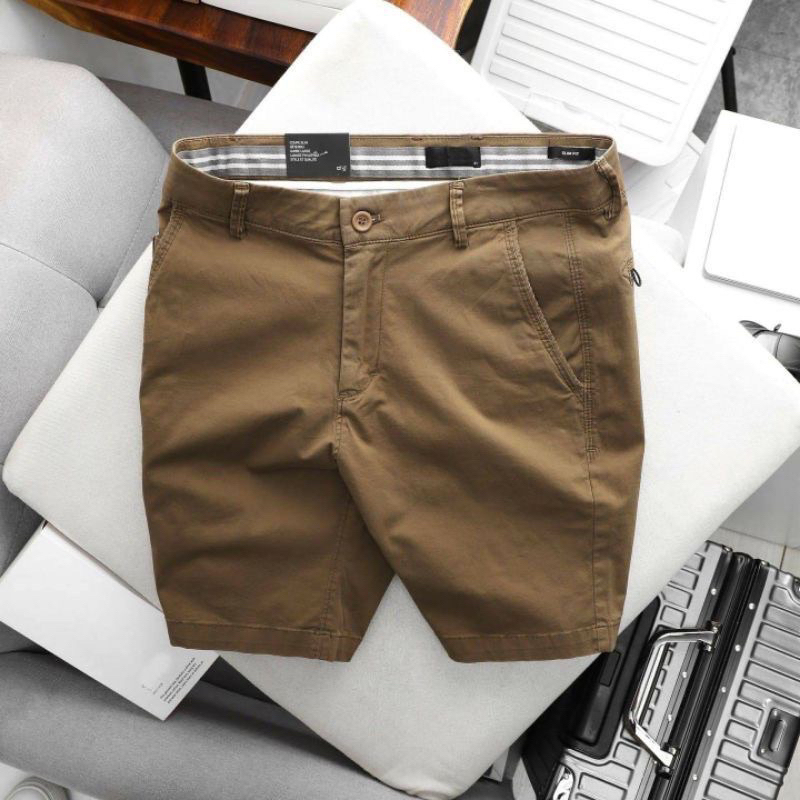 Celana Pendek Chino Pria Catton Stretch Slim Fit Premium terbaru