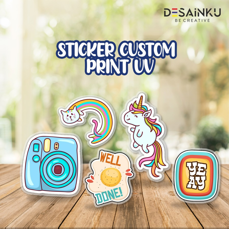 STICKER CUSTOM PRINT UV / STICKER BRANDING / STICKER LOGO