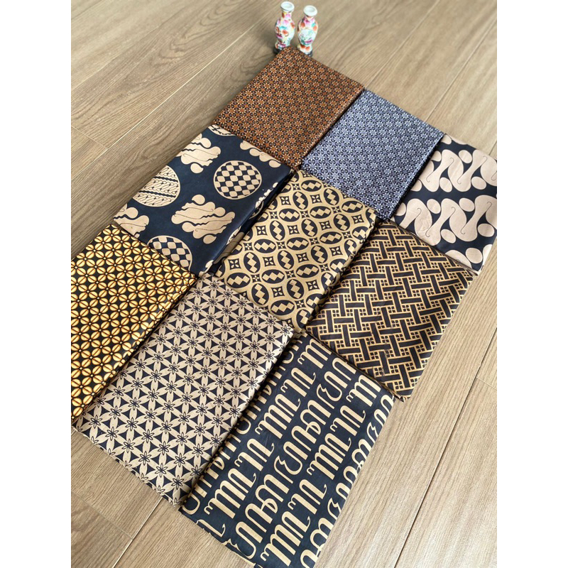 KAIN BATIK PEKALONGAN MURAH JARIK COKLATAN GENESAN SOGAN KAIN KATUN KAIN BATIK SABLON KAIN PRINTING 