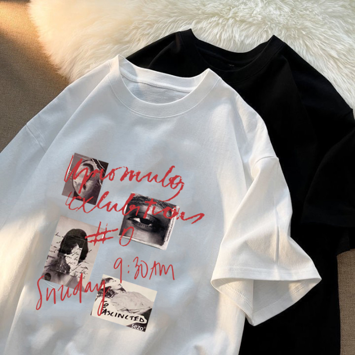 RDGF kemeja leher bulat kaos cowok keren Kaos pria baju cowok kekinian PRIA &amp; WANITA (UNISEX)