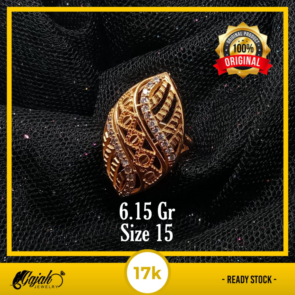 Cincin Emas 17K - 6.15 Gr Kadar 750 - 4602