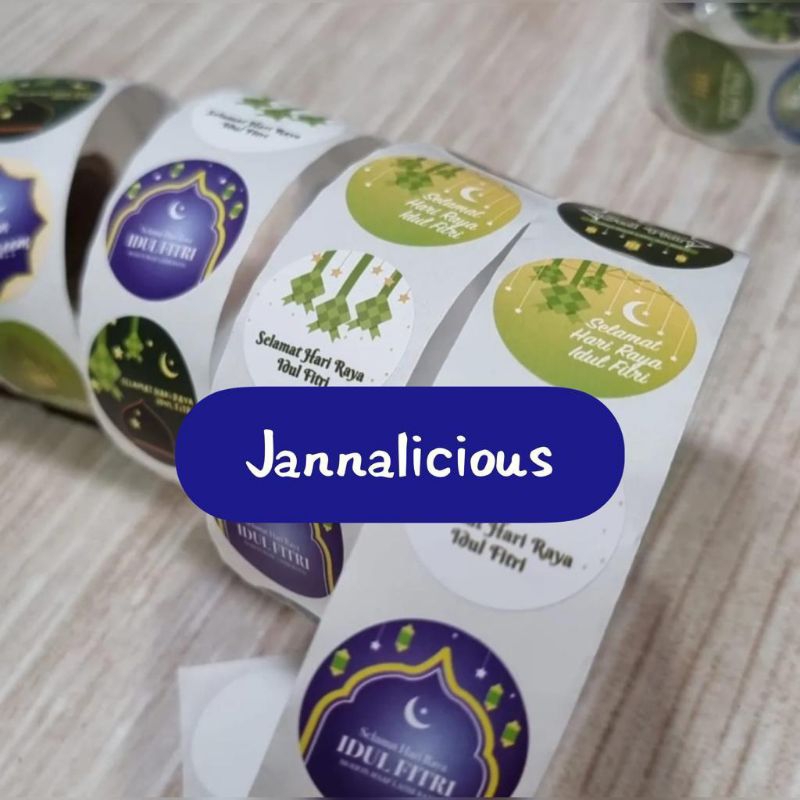 

Label Sticker IDUL FITRI uk diameter 2.5 cm ~ NEW EDITION.
