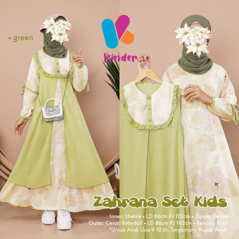 (NEW)GAMIS ANAK OOTD//ZAHRANA BY KINDER