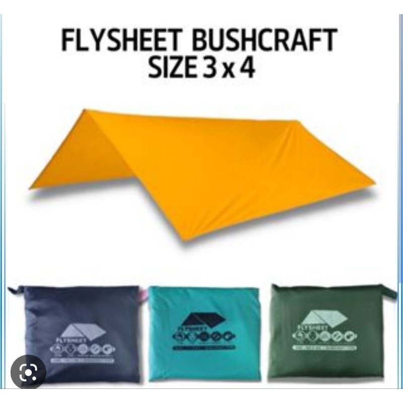 FLYSET TENDA FLYSHEET TENDA CAMPING WATERPROOF SIZE 3X4/3X3/3X2 METER/FLYSET BAHAN TEBAL/FLYSET HAMM