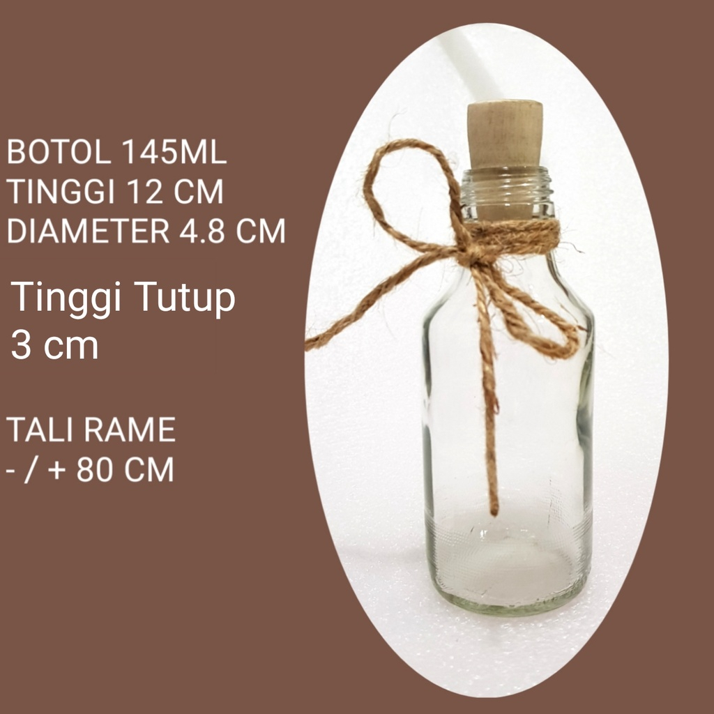 50,100,120ML  BOTOL WISH / BLESSING JAR /BOTOL SOUVENIR GIFT KACA / BLESSING BOTLLE + tutup kayu / Botol Dekorasi Hiasan JKT8