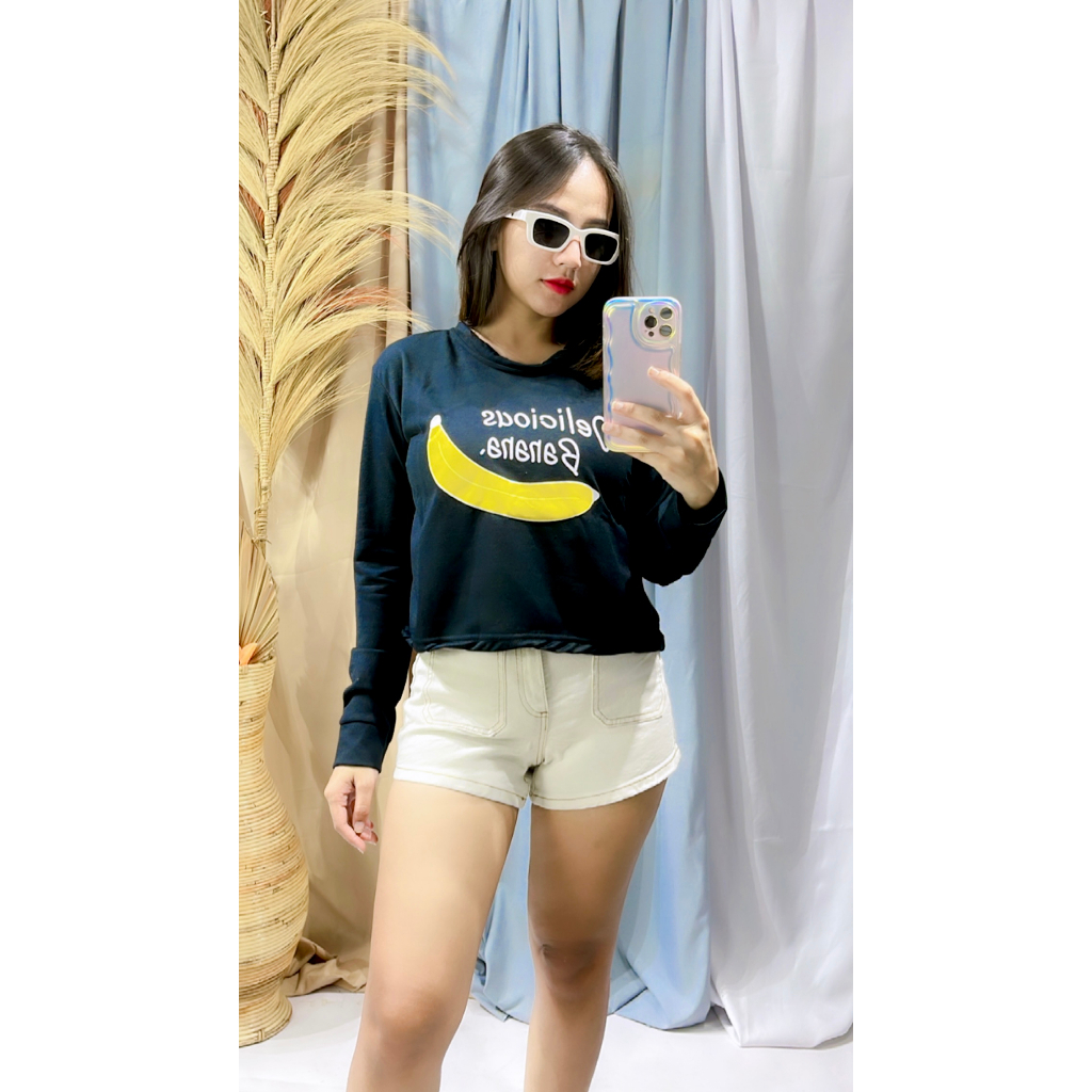 RX FASHION - LIMITED SALE SWEATER BANANA/BANANA CROP