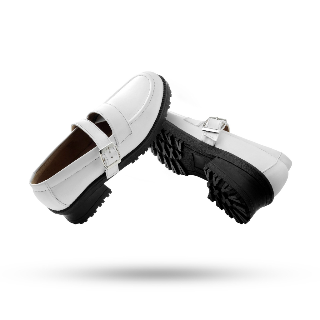 Xcloud x LikeProject Sepatu SlipOn Docmart Casual Wanita KESYA White