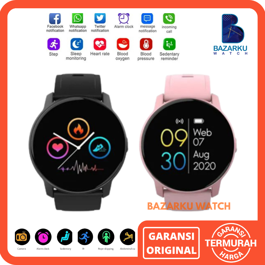 Jam Tangan Smartwatch W9 Smartwatch Q6 Jam Tangan Pintar Smart Watch Jam Tangan Olahraga Fitness Tracker