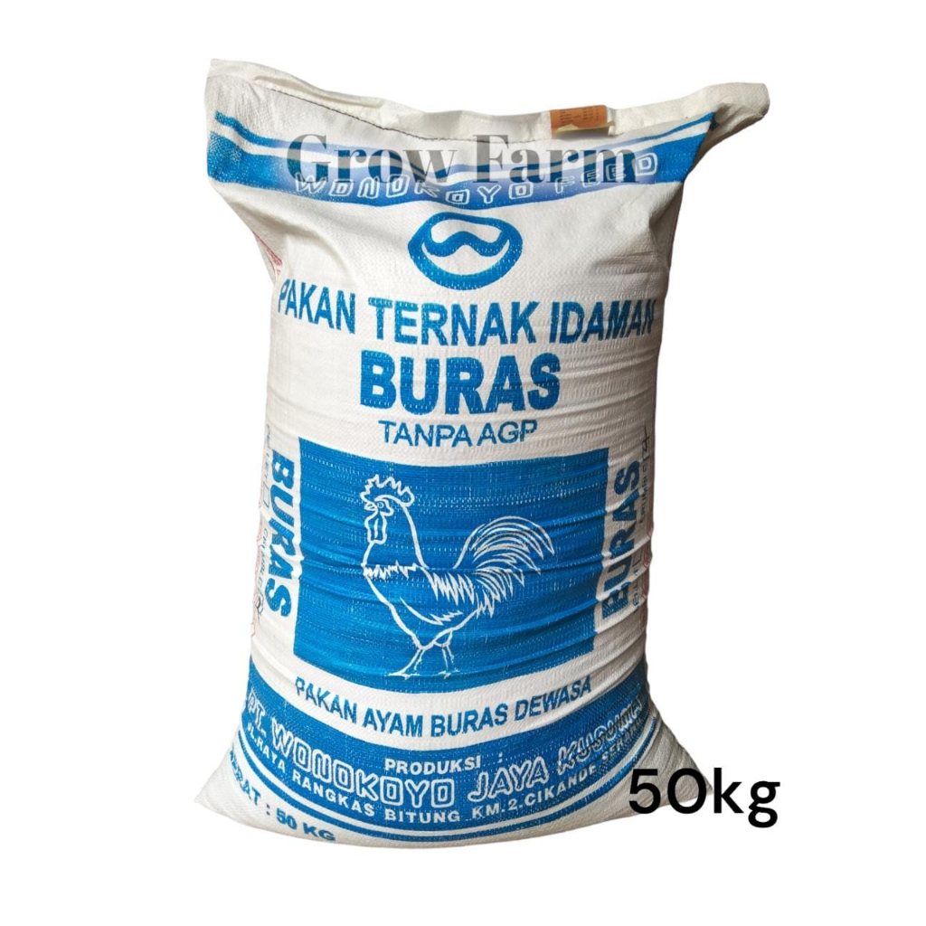 KARUNGAN Pakan Ayam BURAS 50KG Tanpa AGP Makanan Ayam Wonokoyo