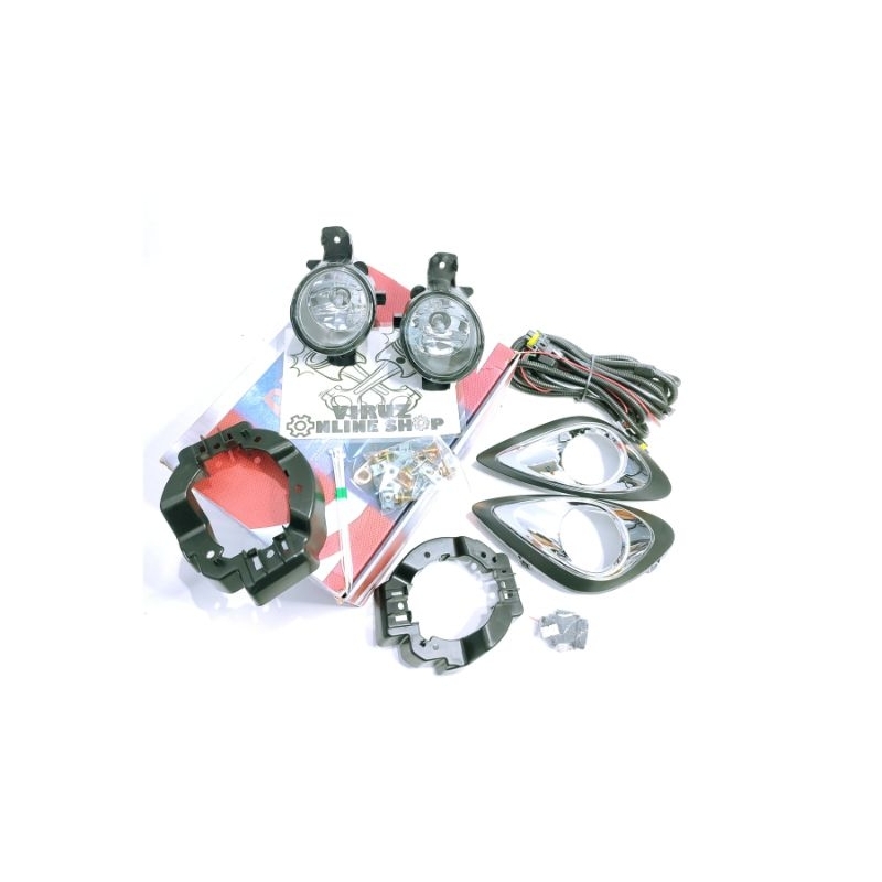 LAMPU FOG LAMP FOGLAMP KABUT BEMPER BAWAH DEPAN NISSAN MARCH 2013 2014 2015 2016 2017 1SET