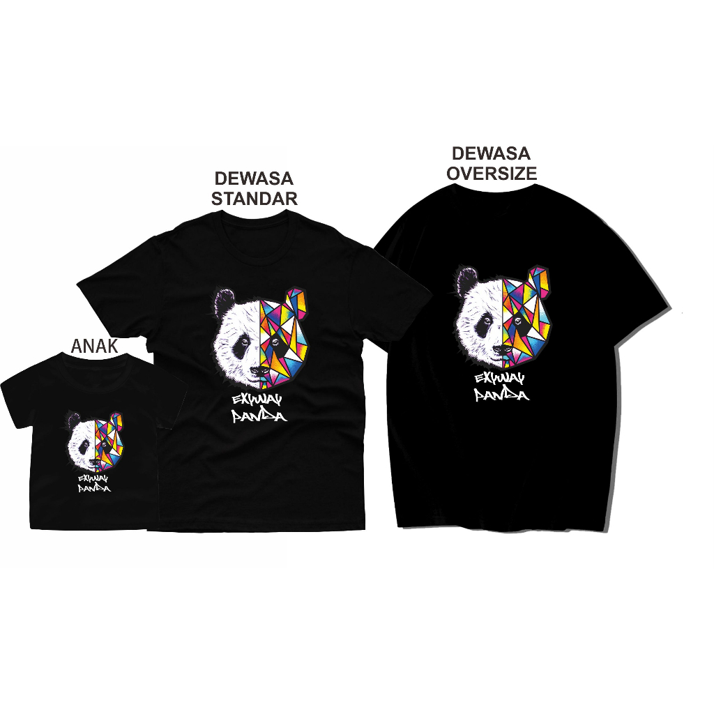 Kaos Keluarga Anak Ibu Ayah EXYWAY PANDA