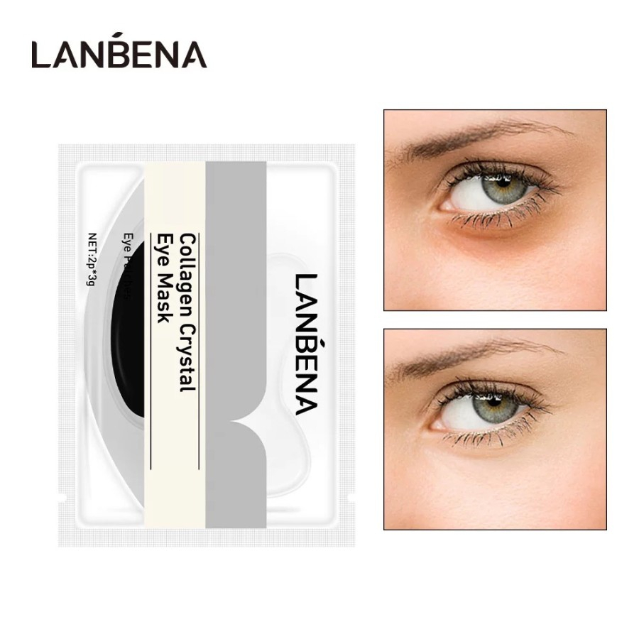 LANBENA Eye Mask PATCH Masker Mata Kantong Mata Black Eye Mata Panda Collagen Gold Crystal Korea