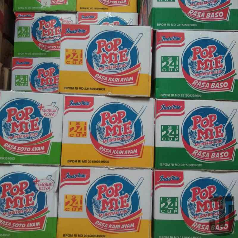 

Pop mie 75g varian rasa per dus isi 24