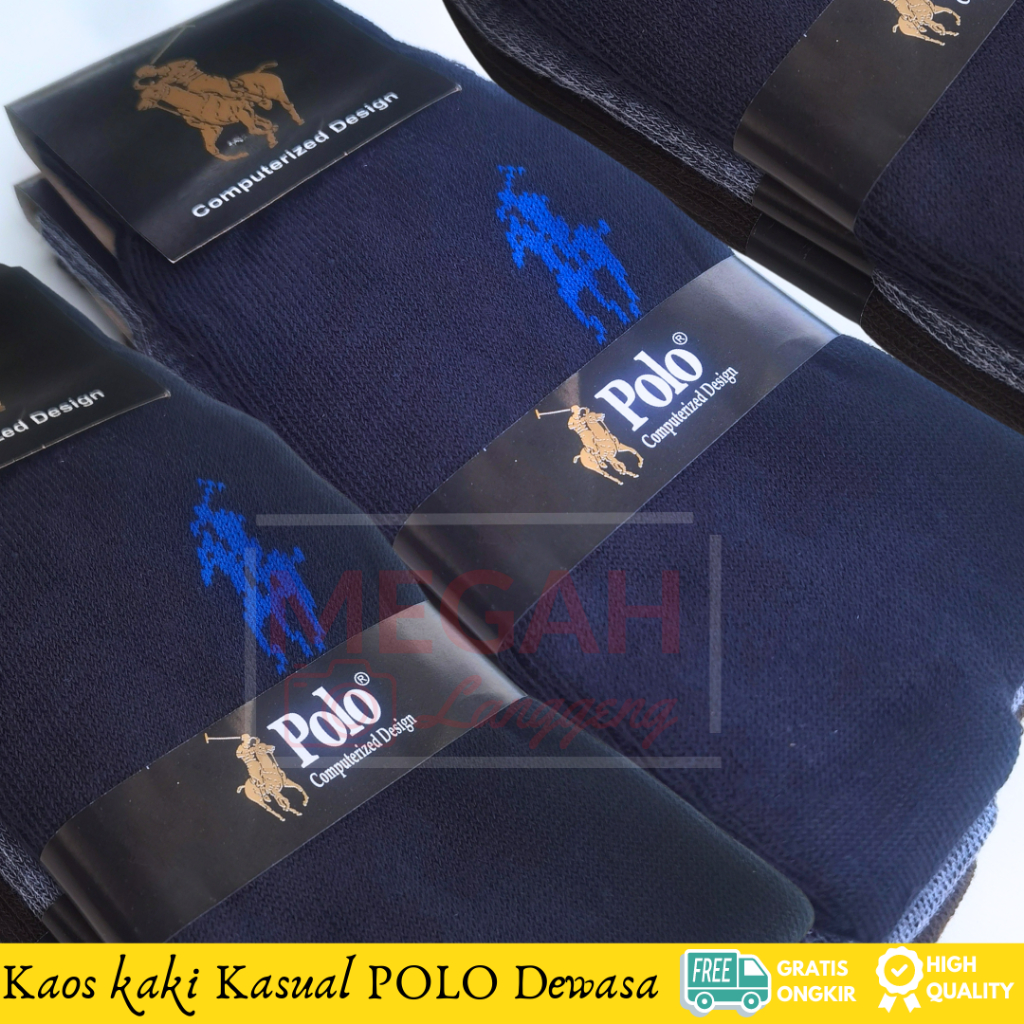 ( 6 &amp; 12 pasang ) Kaos Kaki Polo Motif Pria Dewasa, Panjang Sebetis, Warna Hitam, Coklat dan Navy -kaus kaki panjang kaus kaki kantor kaus kaki kerja - kaus kaki panjang  kaus kaki kantor kaus kaki kerja kaus kaki pria dewasa