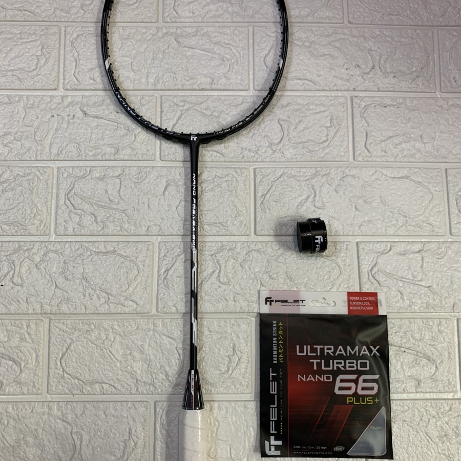 Raket Badminton Felet Nano Fastex 800 Komplit Original